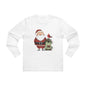 Santa Claus Longsleeve Tee - Perfect for Christmas, Holiday Gatherings, Winter Wear, Gift for Him, Festive Style