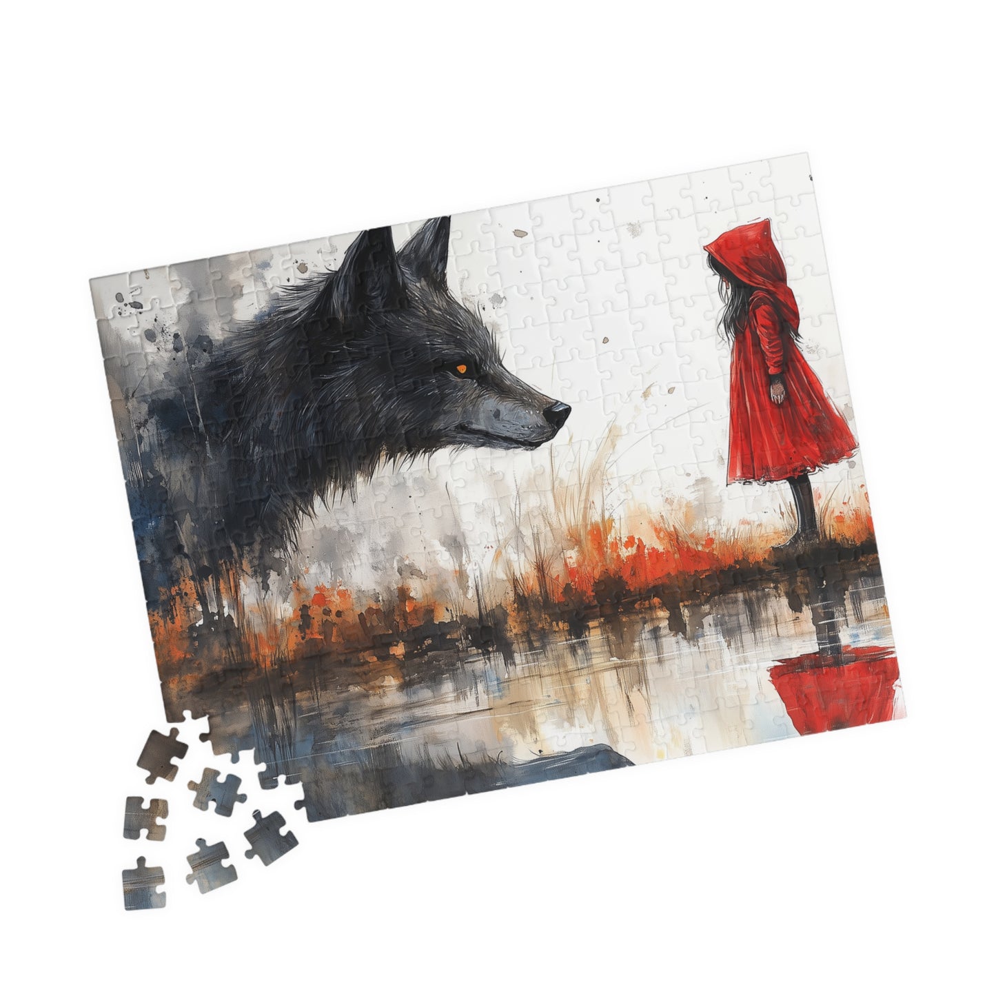 Charming Puzzle with Red Riding Hood & Wolf Design, 110 to 1014-Piece Family Fun Activity, Unique Gift for Book Lovers, Educational [...]