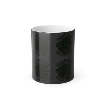 Color Morphing Mug with Alligator Alcatraz Design - Fun Gift for Trump Lovers, Unique Coffee Gift