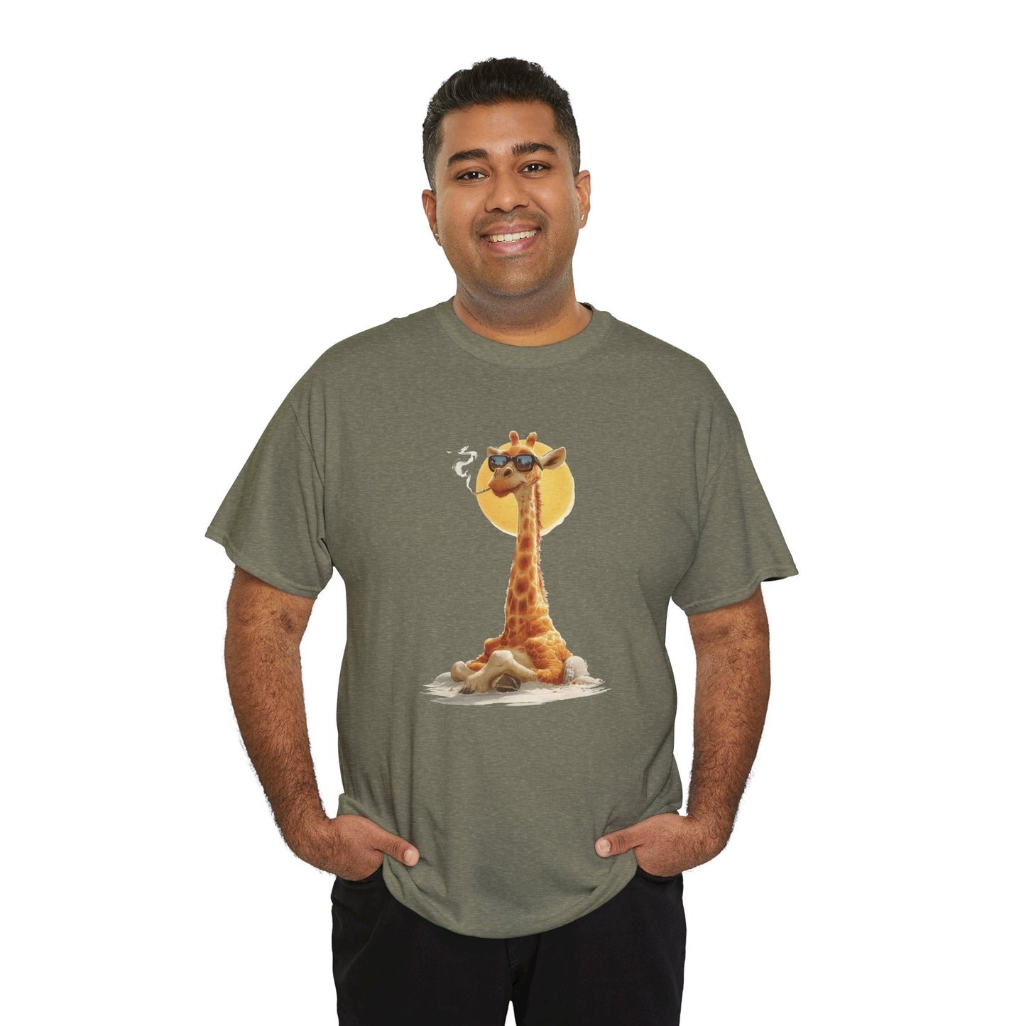 Cool Giraffe Graphic Tee, Unisex Funny Shirt, Casual Summer Top