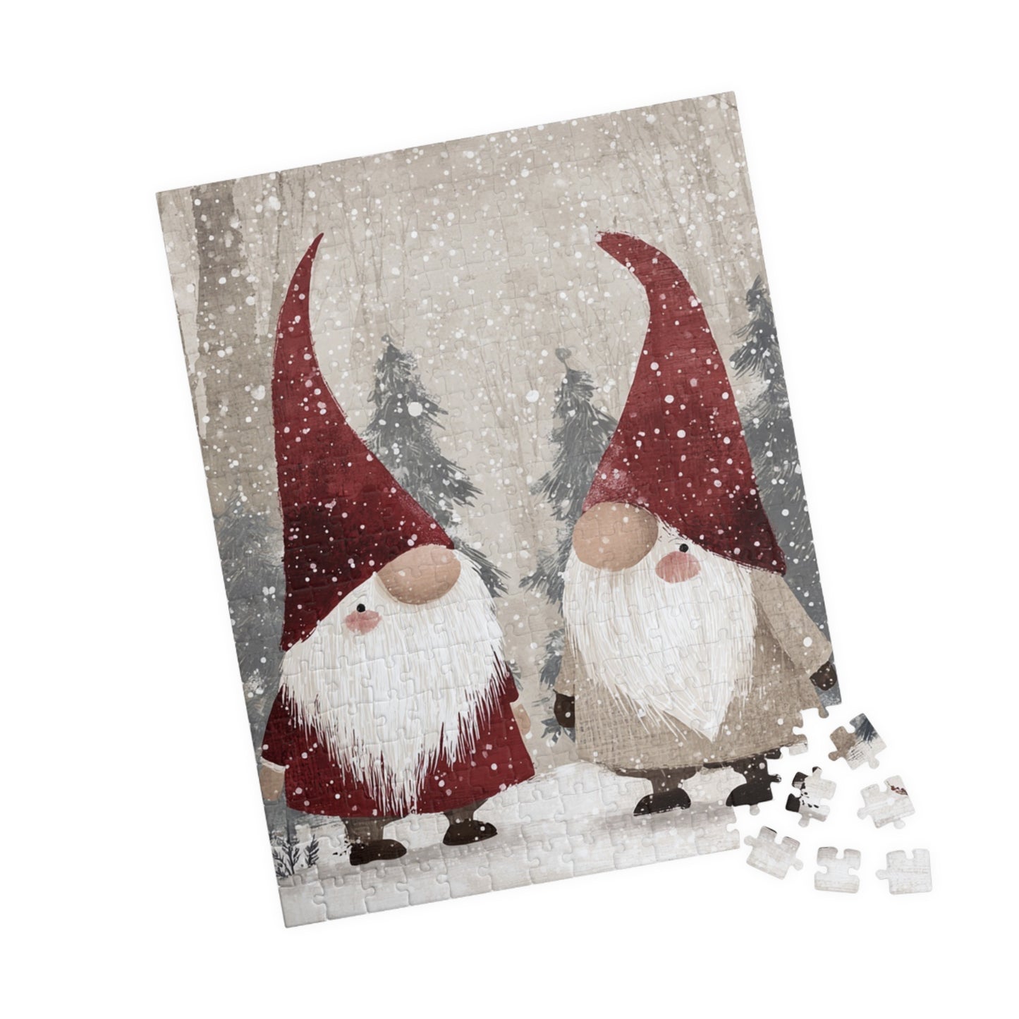 Winter Gnome Puzzle | Cute Holiday 110 to 1014-Piece Puzzle | Christmas Family Game, Cozy Home Decor, Gift Idea