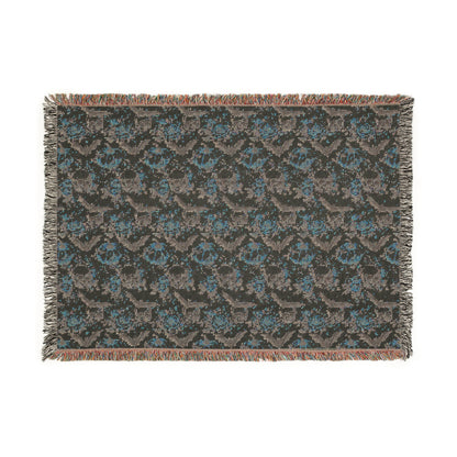 Cozy Woven Blanket - Halloween Skulls Bohemian Throw for Home Decor, Gift for Weddings, Birthdays