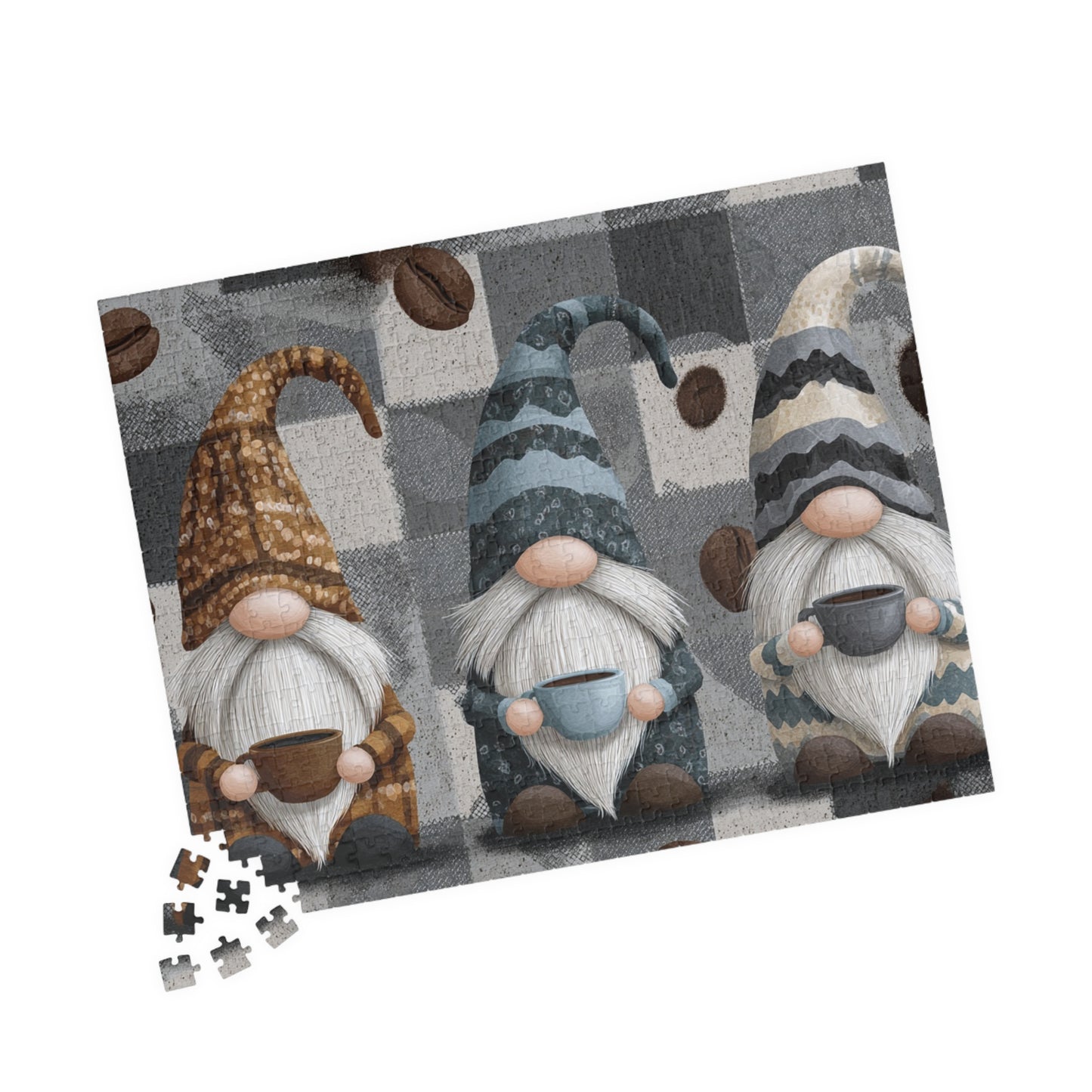 Cozy Gnome Puzzle | 110, 252, 520, 1014-piece Family Activity, Gift for Puzzle Lovers, Holiday Decor