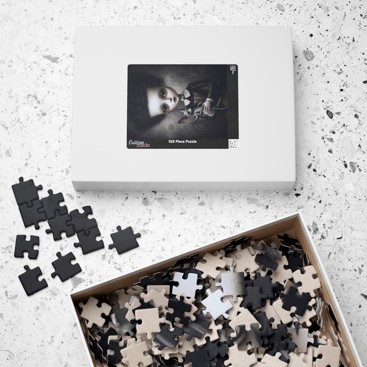 Puzzle - Adams Family Wednesday and Her Pet Bat, 110, 252, 520, 1014-piece