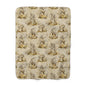 Cozy Bees Sherpa Fleece Blanket - Warm Plush Throw for Home Decor, Gift for Housewarming, Winter Comfort