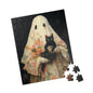 Spooky Cat Ghost Puzzle - 110, 252, 520, 1014-piece | Halloween Decor