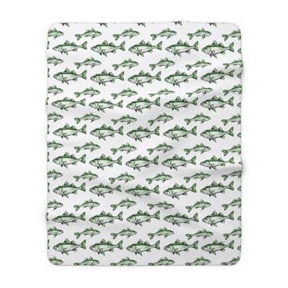 Cozy Fisherman’s Sherpa Blanket | Warm Fishing Decor, Gift for Anglers, Camping Essentials, Home Cozy Vibes, Holiday Presents