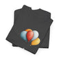 Adorable Hedgehog Balloon Tee, Cute Animal T-Shirt, Unisex Casual Wear, Birthday Gift, Fun Graphic Top