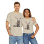Christmas Otter Tee, Unisex Heavy Cotton Tee with Cute Design, Holiday Gift, Cozy Casual Wear, Fun Christmas Shirt