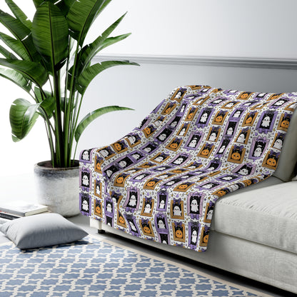 Sherpa Blanket - New Halloween Baby October Birth