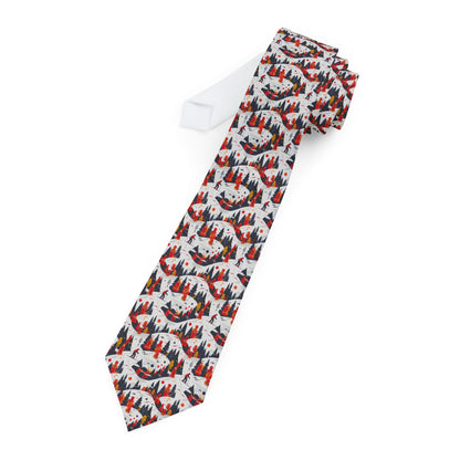 Stylish Necktie for Skiers | Vibrant Pattern