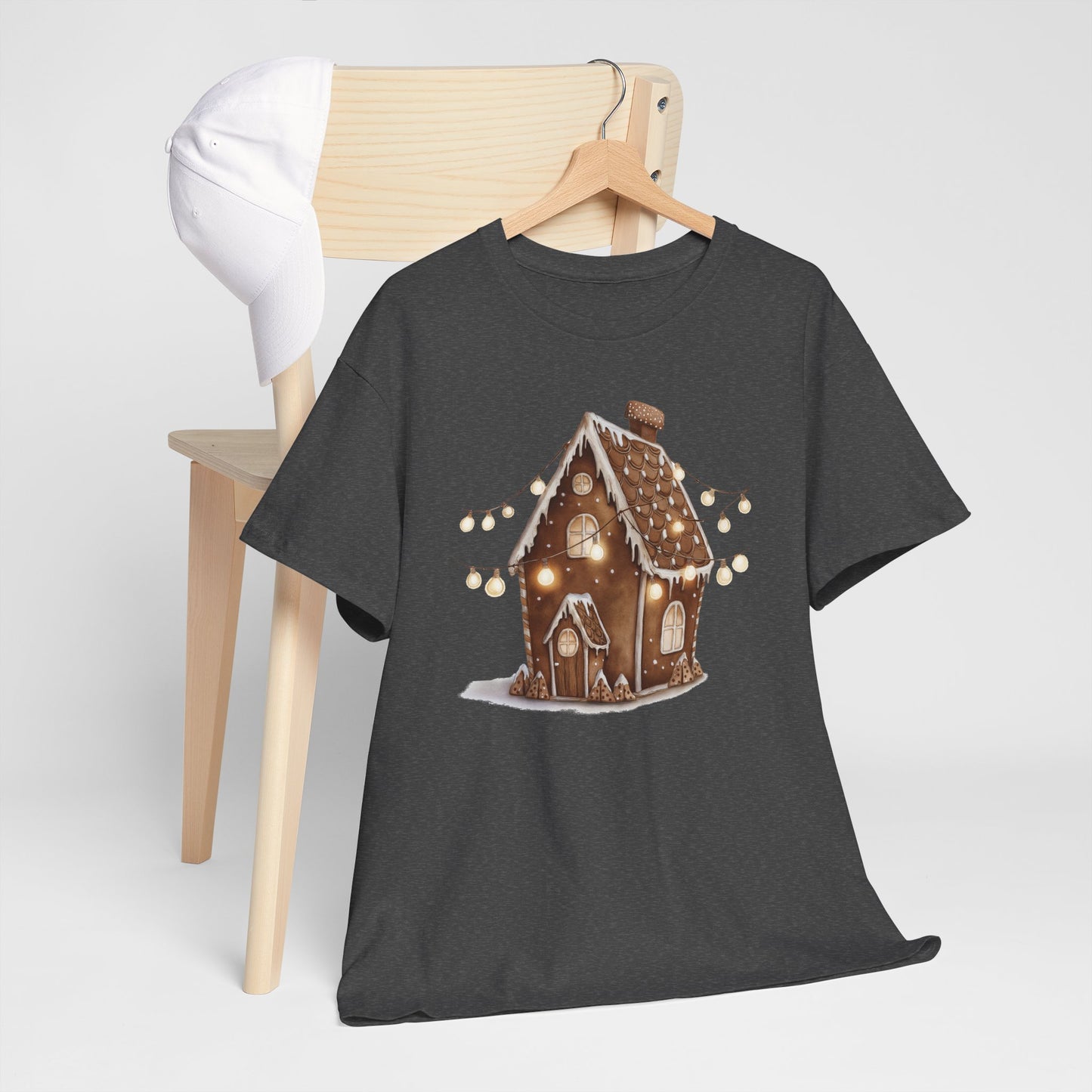 Festive Gingerbread House Tee | Unisex Heavy Cotton T-Shirt, Cozy Holiday Apparel, Christmas Gift, Winter Wonderland Clothing, Cute [...]