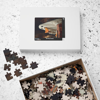 Ghost Pizza Puzzle: Fun for Family Game Night, Halloween Decor, Gifts for Puzzle Lovers, Unique Indoor Activity, Spooky Entertainment