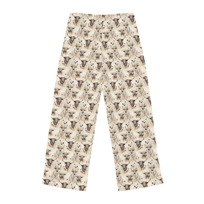 Highland Cow Women's Pajama Pants - Cozy Lounge Wear for Cow Lovers