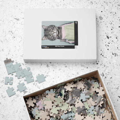 Whimsical Cat-Themed Puzzle, Fun Family Activity, Feline Gift, Cat Lover Décor, Unique Home Entertainment, Playful Challenge