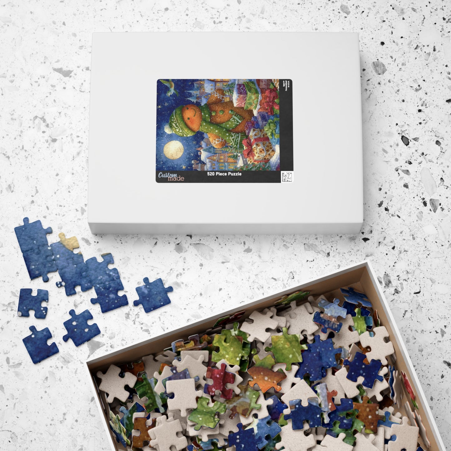 Holiday-Themed Puzzle, Christmas Jigsaw for Family Fun, Winter Decor Gift, Seasonal Activity, Kids & Adults, Festive Home Entertainment