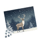 Snowy Deer Puzzle - Cozy Family Activity, Holiday Gift, Home Decor, Relaxation Companion, Winter Wonderland Fun
