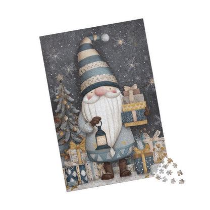 Winter Wonderland Gnome Puzzle, Holiday Gift Idea, Christmas Decor, Stress Relief Game, Fun Indoor Game