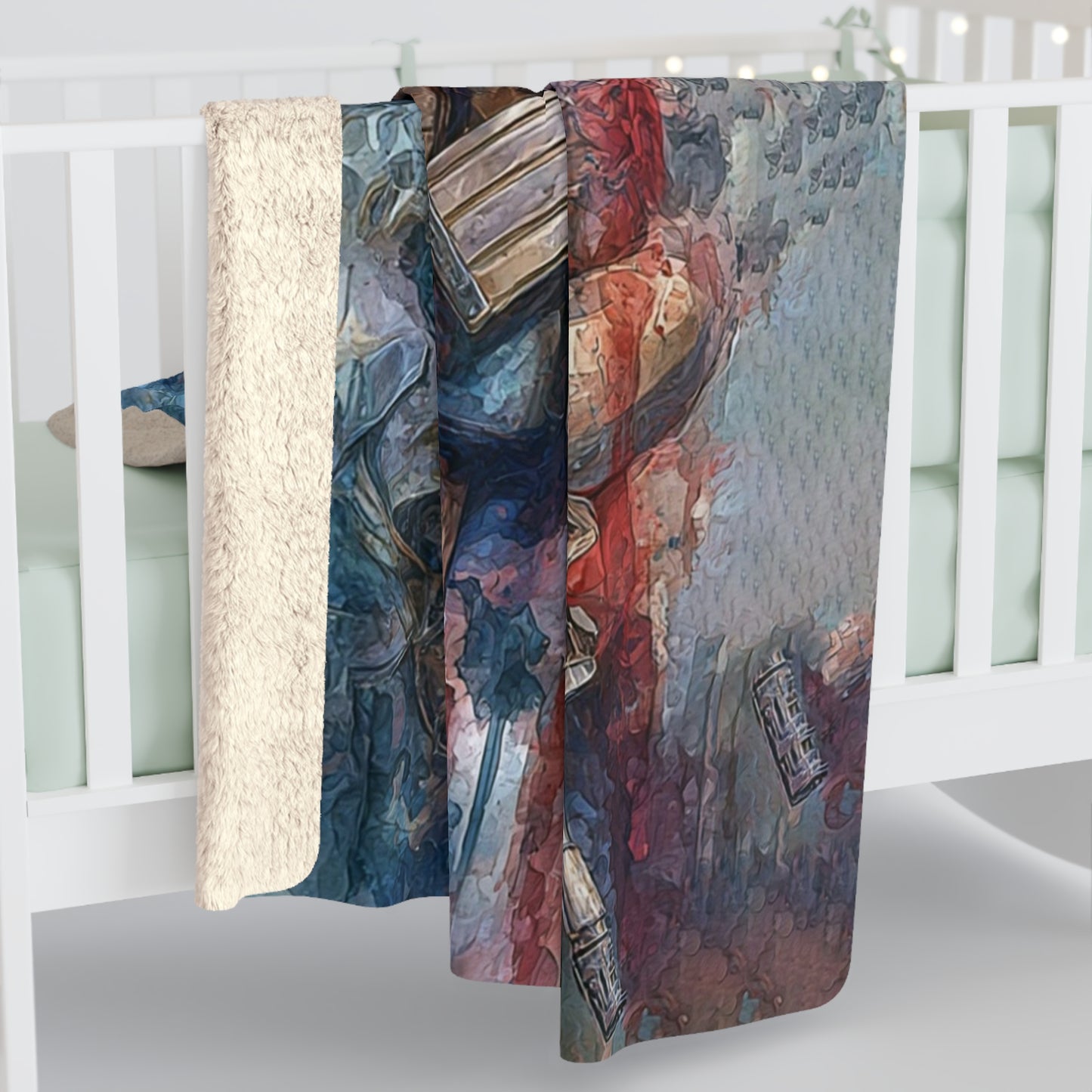 Patriotic Sherpa Fleece Blanket - Cozy Americana Home Decor, Military Themed Gift, Comfortable Throw for Veterans, Memorial Day, [...]