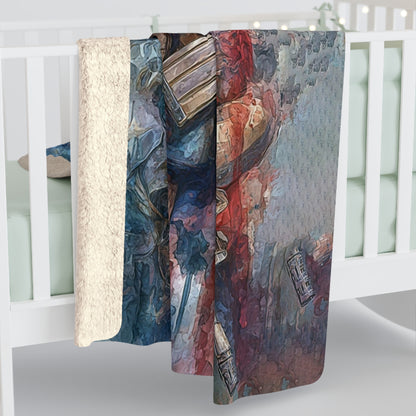 Patriotic Sherpa Fleece Blanket - Cozy Americana Home Decor, Military Themed Gift, Comfortable Throw for Veterans, Memorial Day, [...]