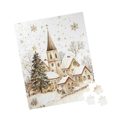 Winter Wonderland Puzzle Set - 110, 252, 520, 1014-piece, Holiday Family Fun, Cozy Home Decor, Christmas Gift, Seasonal Activity