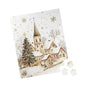 Winter Wonderland Puzzle Set - 110, 252, 520, 1014-piece, Holiday Family Fun, Cozy Home Decor, Christmas Gift, Seasonal Activity