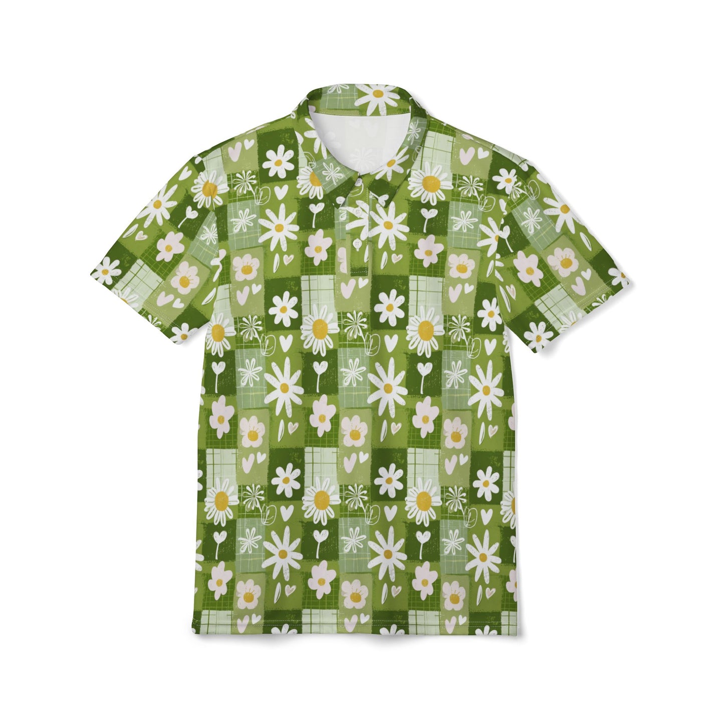 Vibrant Floral Unisex Polo Shirt, Casual Summer Wear, Spring Fashion, Garden Party Attire, Everyday Essentials