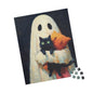 Ghost Cat Puzzle - 1014-Piece Jigsaw Fun, Perfect for Cat Lovers, Halloween Decor, Family Game Night, Unique Gift
