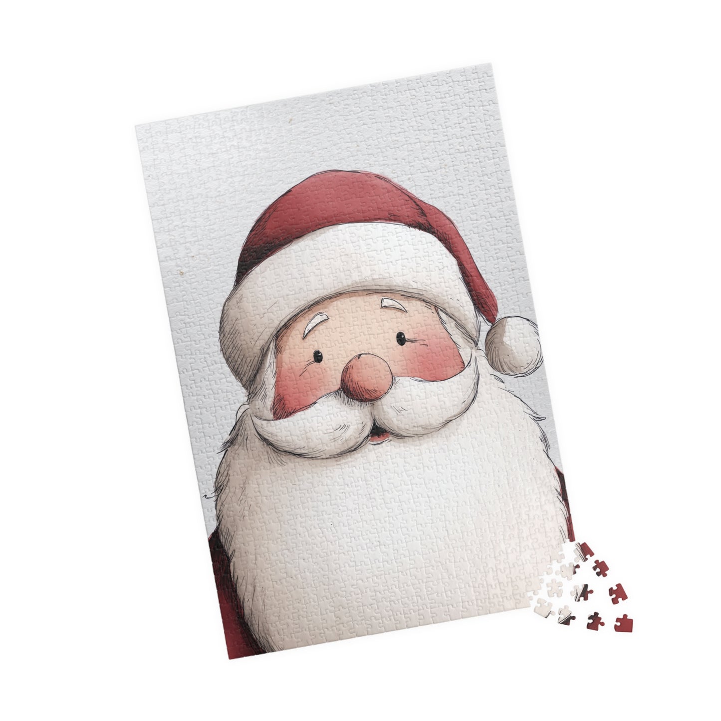 Christmas Puzzle - Santa Claus, Holiday Fun, Family Activity, Gift for Kids, Festive Decor
