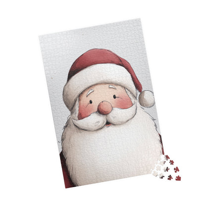 Christmas Puzzle - Santa Claus, Holiday Fun, Family Activity, Gift for Kids, Festive Decor