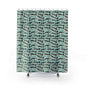 Fish Pattern Shower Curtain | Nautical Bath Decor, Unique Bathroom Accessory, Gift for Fisherman, Ocean Lover, Beach House Style