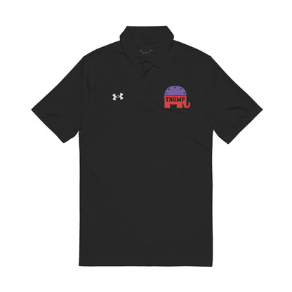 Under Armour® Men's Polo Shirt Embroidery Republican Elephant with 'Trump' Text