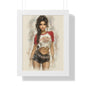 Vertical Poster - Hot Babe in Short Tshirt and Booty Shorts