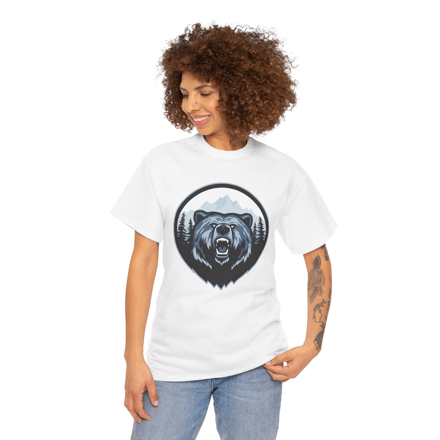 Majestic Bear Graphic Tee | Unisex Heavy Cotton Shirt, Animal Lover Gift, Outdoor Adventure Wear, Nature Lover Apparel, Birthday Gift, [...]