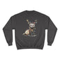 Otter Wants to be a Reindeer Champion Sweatshirt, Cozy Holiday Apparel, Christmas Gift, Cute Winter Wear