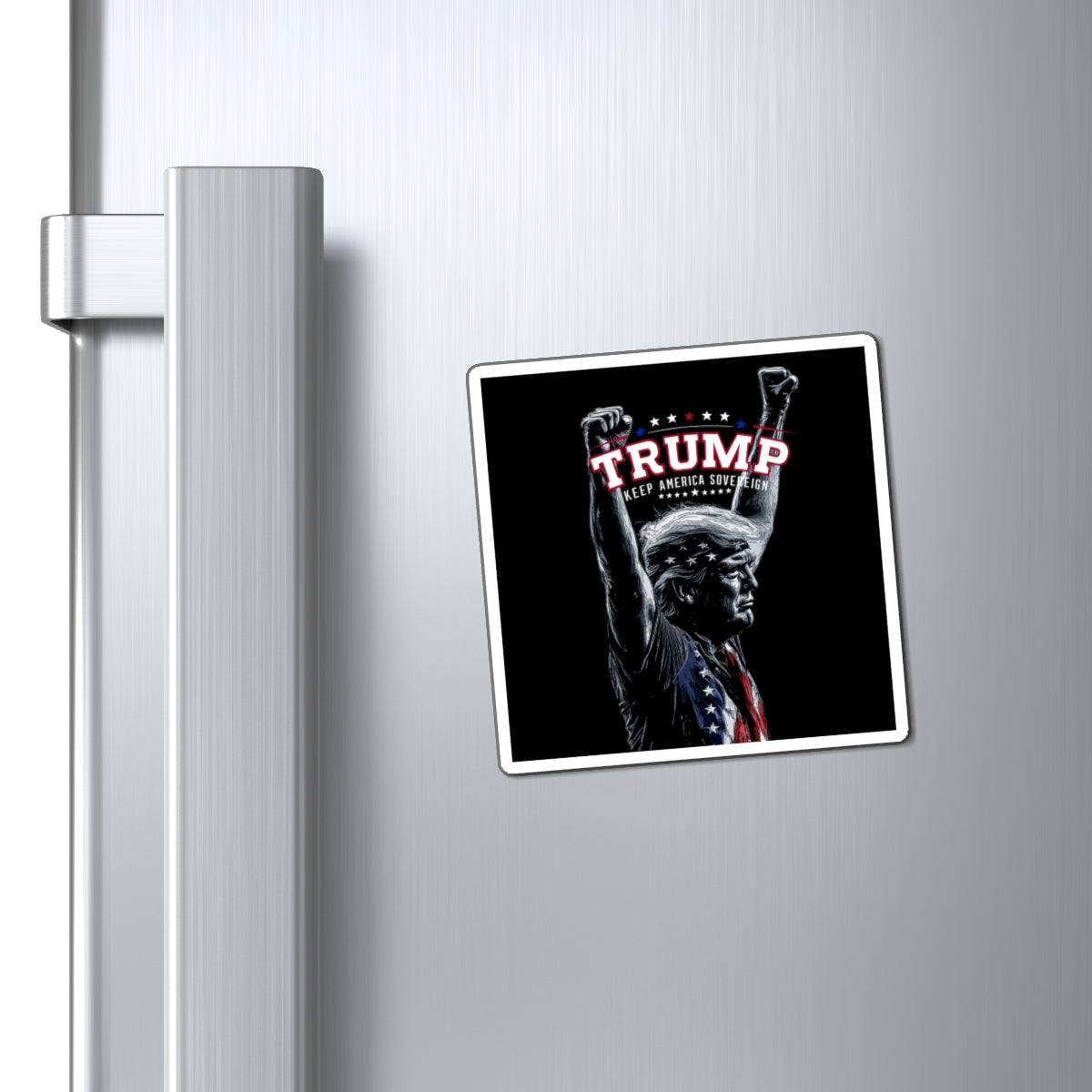 Kid Rock Inspired Trump Themed Magnet - Keep America Sovereign Kitchen, Political Souvenir, Unique Fridge Magnet, Rockstar