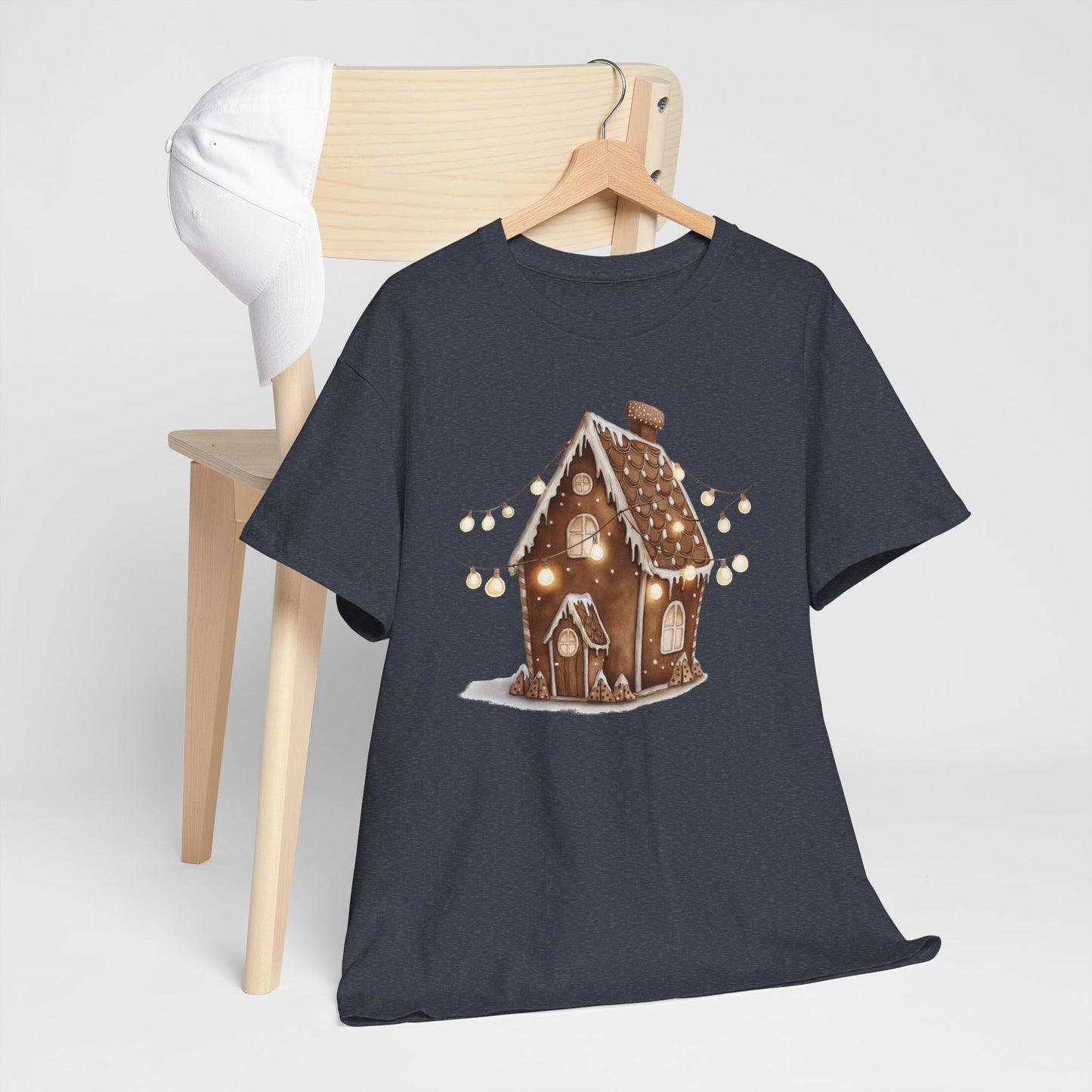 Festive Gingerbread House Tee | Unisex Heavy Cotton T-Shirt, Cozy Holiday Apparel, Christmas Gift, Winter Wonderland Clothing, Cute [...]