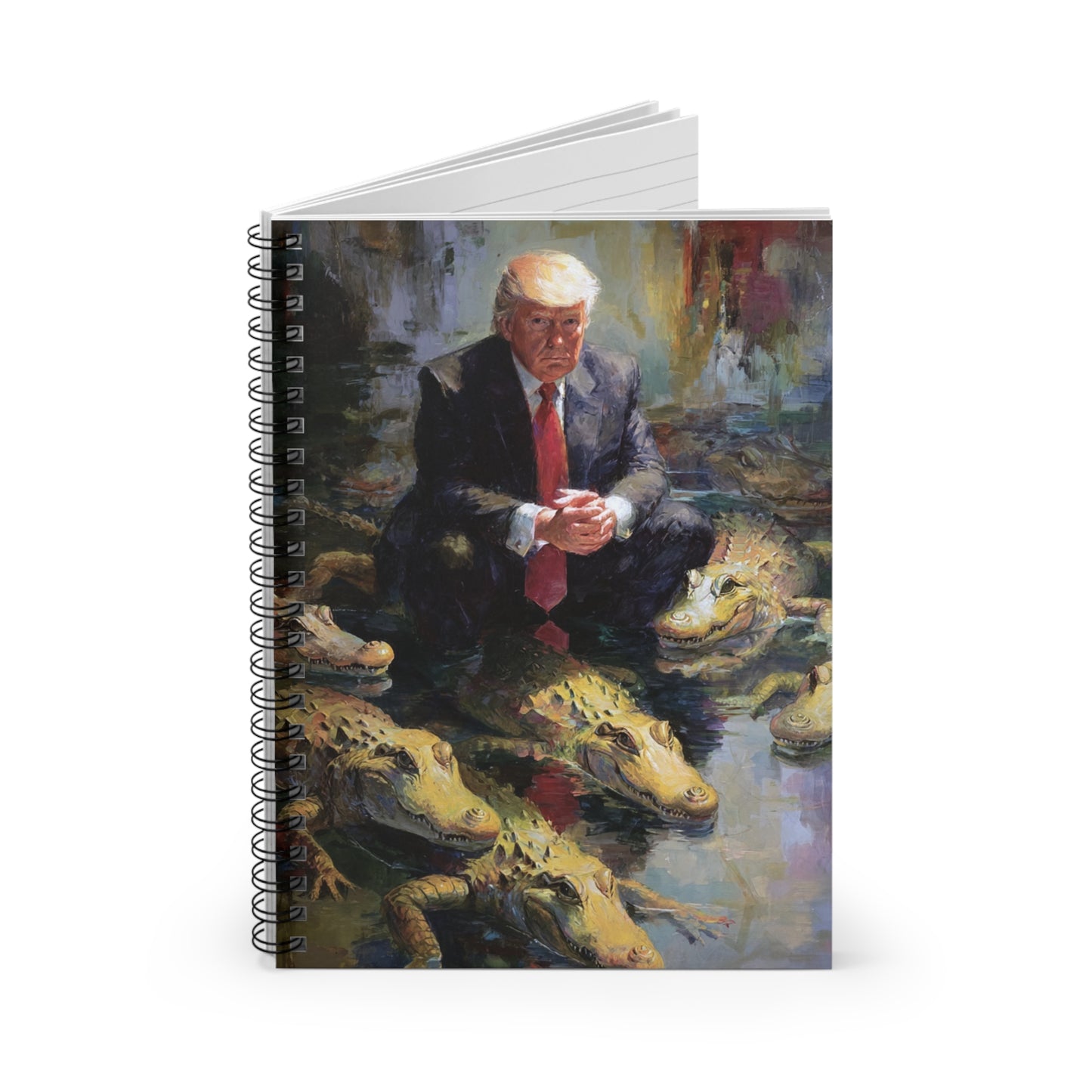 Crocodile Encounter Spiral Notebook - Ruled Line, Unique Journal for Creatives, Gift for Artists, Funny Office Supplies, Art [...]