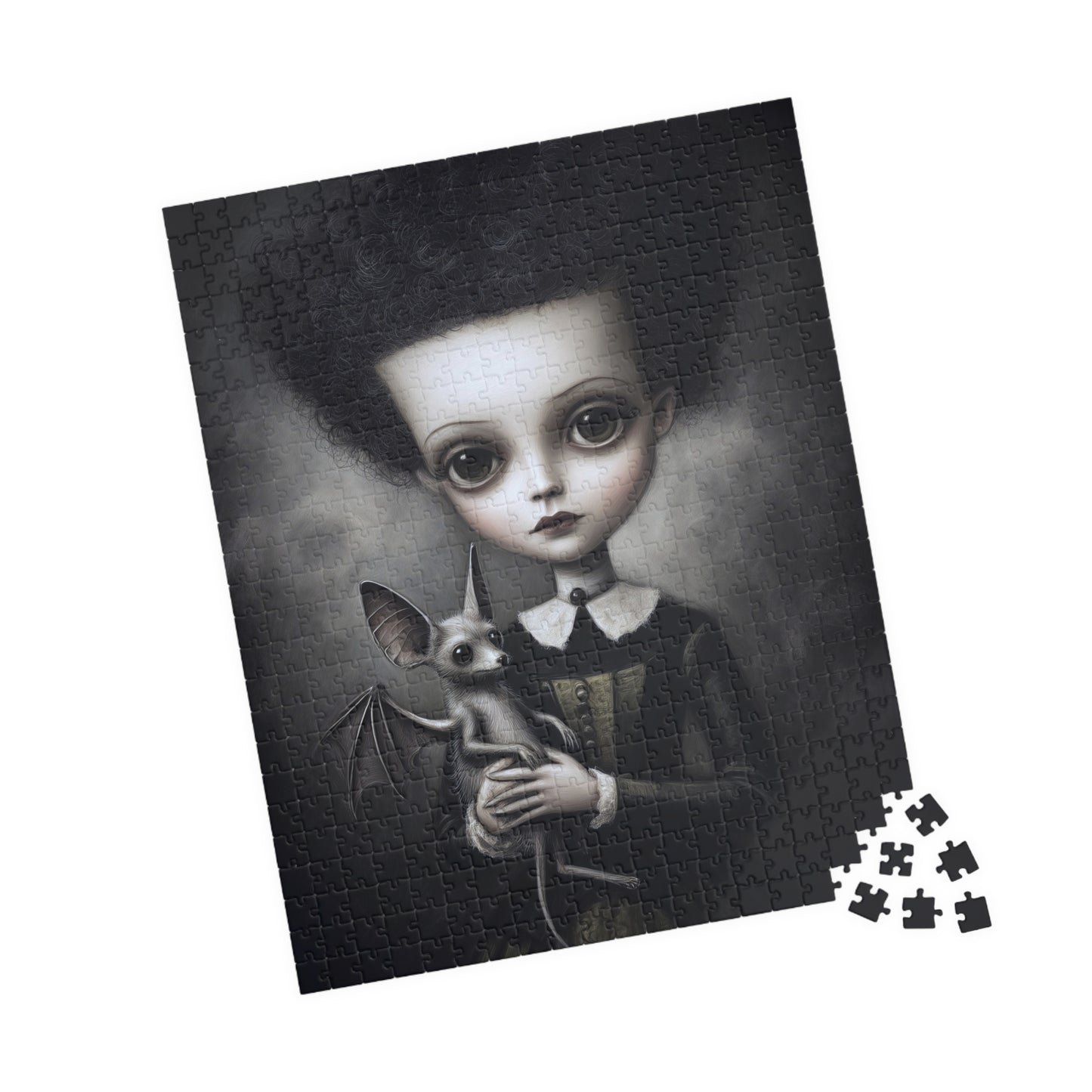Puzzle - Adams Family Wednesday and Her Pet Bat, 110, 252, 520, 1014-piece