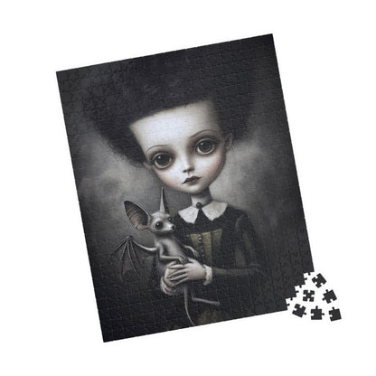 Puzzle - Adams Family Wednesday and Her Pet Bat, 110, 252, 520, 1014-piece