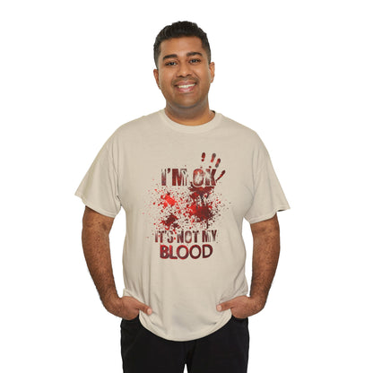 True Crime Tee, Detective Shirt for Crime Lovers, 'I'm ok, it's not my blood'