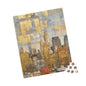 Golden Cityscape Puzzle - 110, 252, 520, 1014-piece, Fun Family Activity, Home Decor, Gift for All Ages, Relaxation and Mindfulness