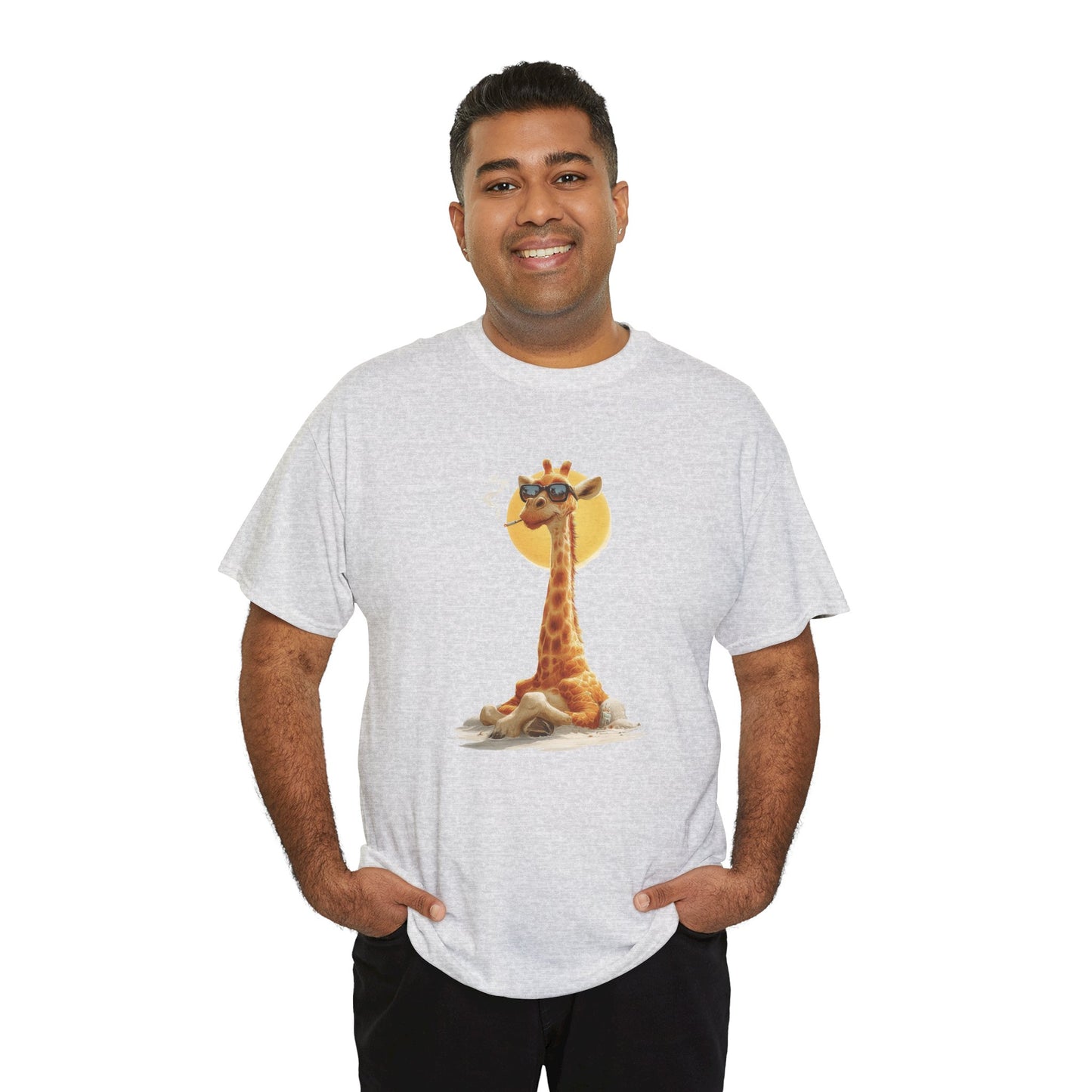 Cool Giraffe Graphic Tee, Unisex Funny Shirt, Casual Summer Top