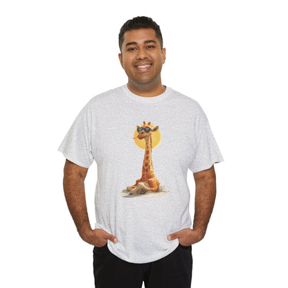 Cool Giraffe Graphic Tee, Unisex Funny Shirt, Casual Summer Top
