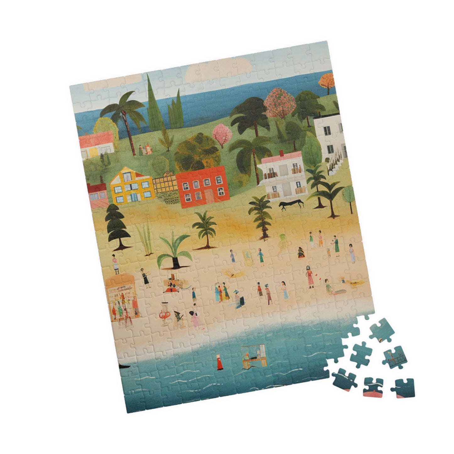 Beach Scene Puzzle - 110, 252, 520, 1014-piece, Family Fun Activity, Relaxing Game, Gift for Puzzle Lovers, Home Decor