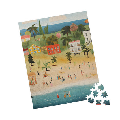 Beach Scene Puzzle - 110, 252, 520, 1014-piece, Family Fun Activity, Relaxing Game, Gift for Puzzle Lovers, Home Decor