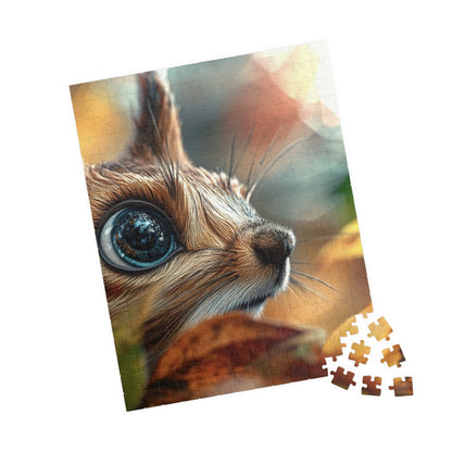 Puzzle - Hyper Realistic Squirrel in the Leaves