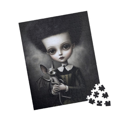 Puzzle - Adams Family Wednesday and Her Pet Bat, 110, 252, 520, 1014-piece