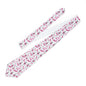 Pink and White Halloween Necktie for Weddings, Business, Parties, Stylish Accessory, Gift for Him | Skelton Print