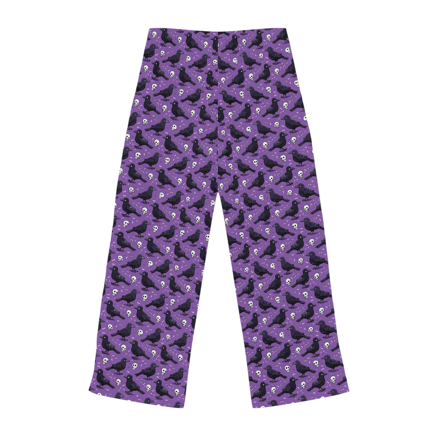Cozy Women's Pajama Pants with Whimsical Purple Bird Print, Sleepwear, Loungewear, Gift for Her, Casual Comfort